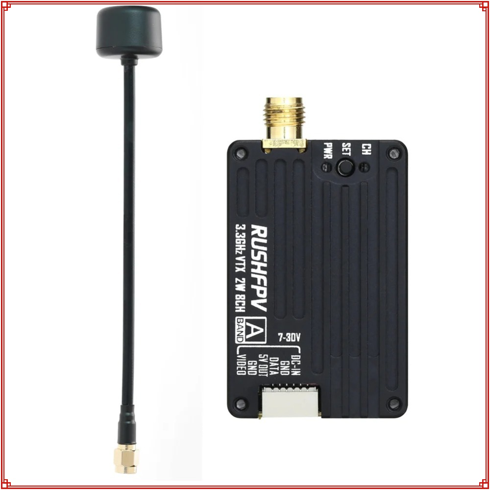 Fpv Drone Antenna - 2026年新型 RUSHFPV 3.3G 2W VTX送信機 FPV送信機受信機