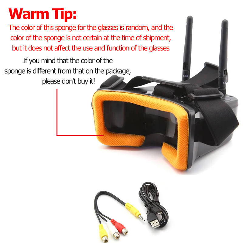 VR009 FPV ビデオゴーグル 3 インチ 480*32 - Fpv Drone Antenna のレビューと価格